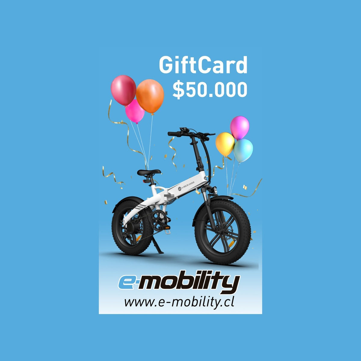 Giftcard E-Mobility para regalar - E-Mobility Chile, Las Condes