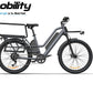 Canasto para niños montado en la bicicleta eléctrica ADO O260T, vista lateral