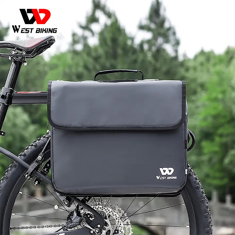 Alforja Trasera para Bicicleta 36lt, vista trasera - E-Mobility Chile, Las Condes