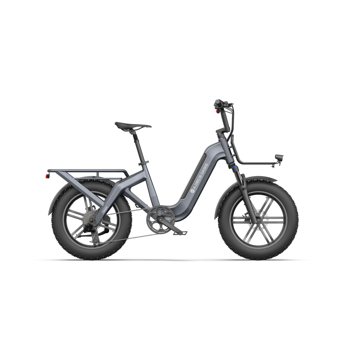 Bicicleta Eléctrica ADO Oasis One gris, vista lateral - E-Mobility Chile, Las Condes