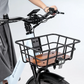 Canasta delantera ADO para bicicleta eléctrica A28 Air, vista frontal - E-Mobility Chile, Las Condes