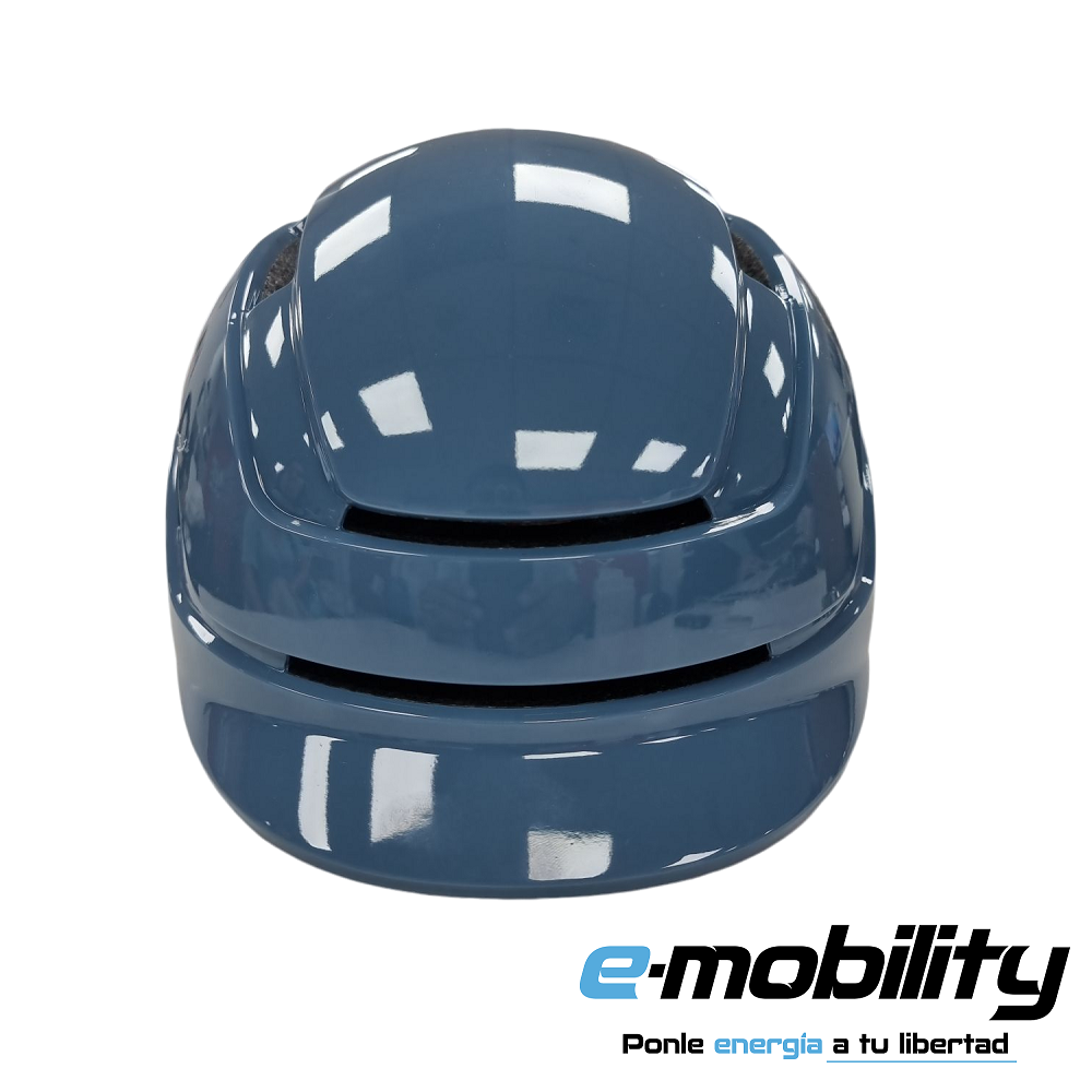 Casco Urbano Multiuso E-Mobility azul, vista frontal - E-Mobility Chile, Las Condes