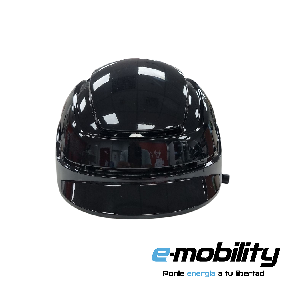 Casco Urbano Multiuso E-Mobility negro, vista frontal - E-Mobility Chile, Las Condes