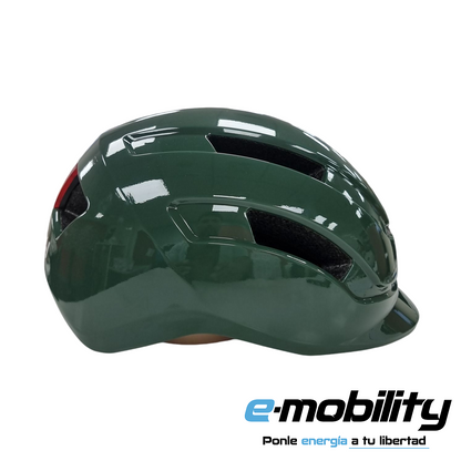 Casco Urbano Multiuso E-Mobility verde, vista lateral - E-Mobility Chile, Las Condes