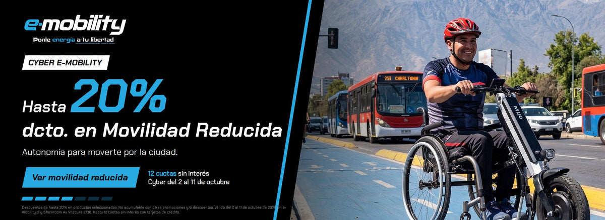 Cyber E-Mobility: hasta 20% de descuento en movilidad reducida, 12 cuotas sin interés, del 2 al 11 de octubre
