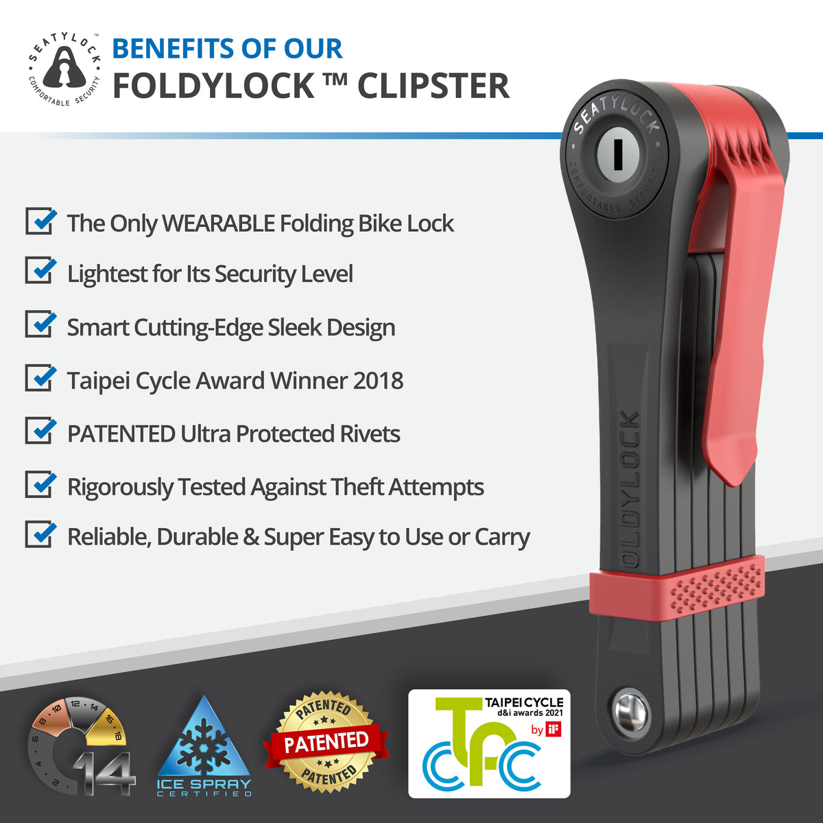 Foldylock Clipster - E-Mobility Chile, Las Condes