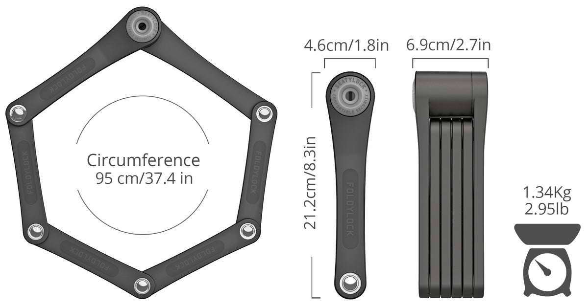Foldylock Compact, vista lateral - E-Mobility Chile, Las Condes