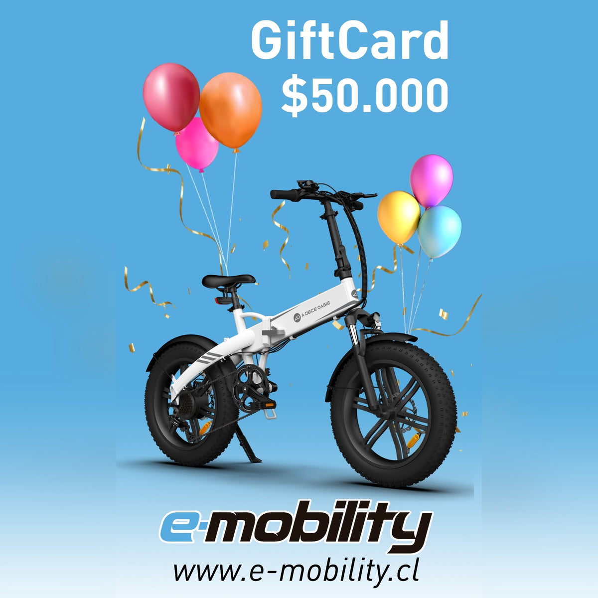 Giftcard E-Mobility $50.000 - E-Mobility Chile, Las Condes