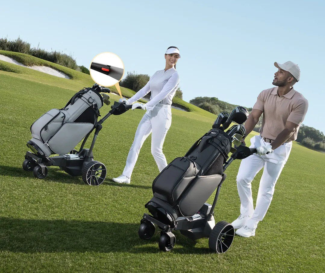 Golf Push Cart Navee Birdie 3X en el campo