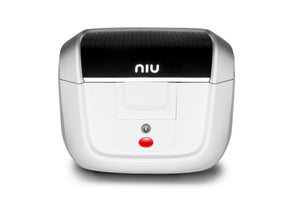Maleta 29 Litros NIU blanco, contenido de la caja - E-Mobility Chile, Las Condes