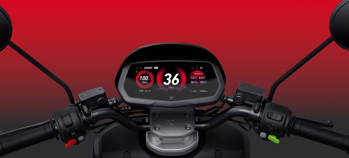 Moto Eléctrica NIU NQi GTS Sport en uso - E-Mobility Chile, Las Condes
