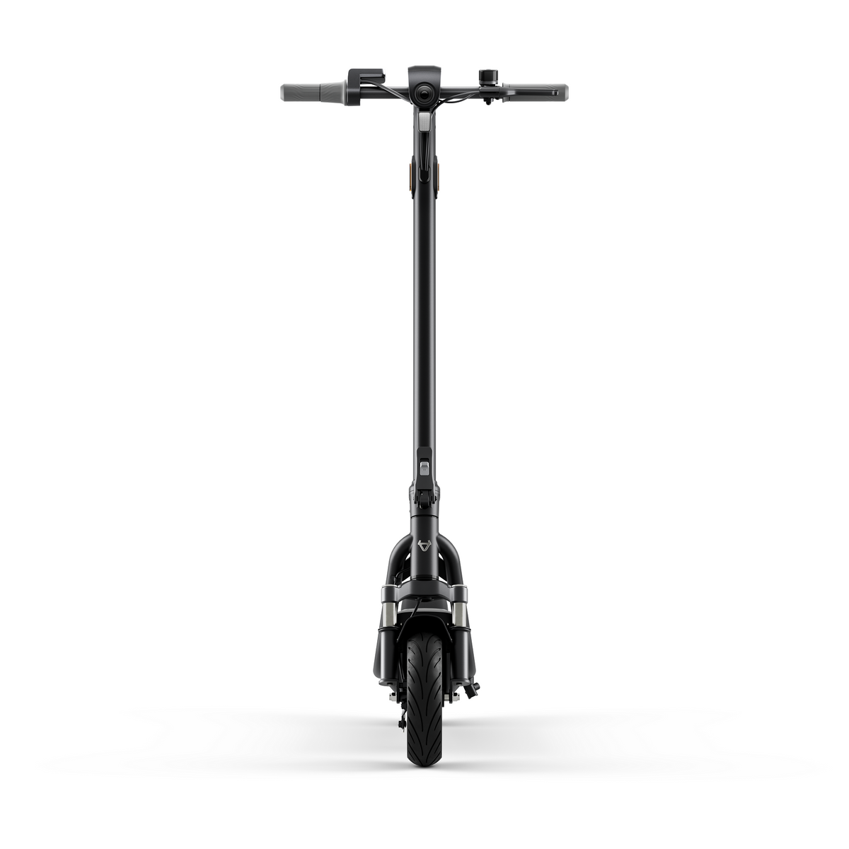 Scooter Eléctrico NIU KQi100P gris, vista frontal - E-Mobility Chile, Las Condes