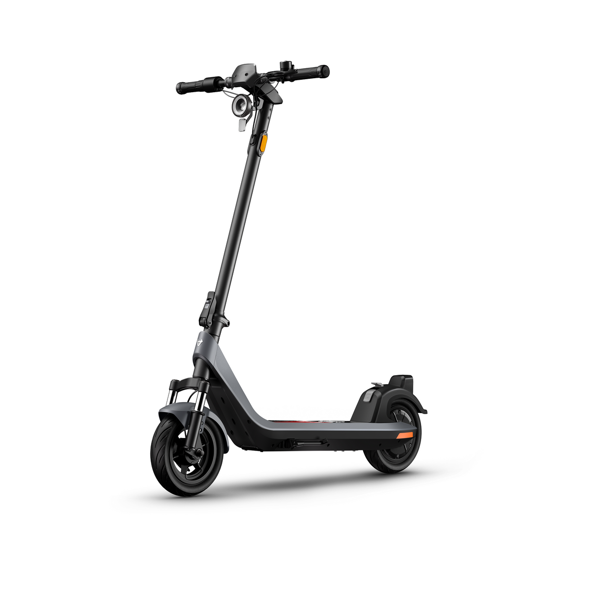 Scooter Eléctrico NIU KQi200F gris, vista frontal - E-Mobility Chile, Las Condes