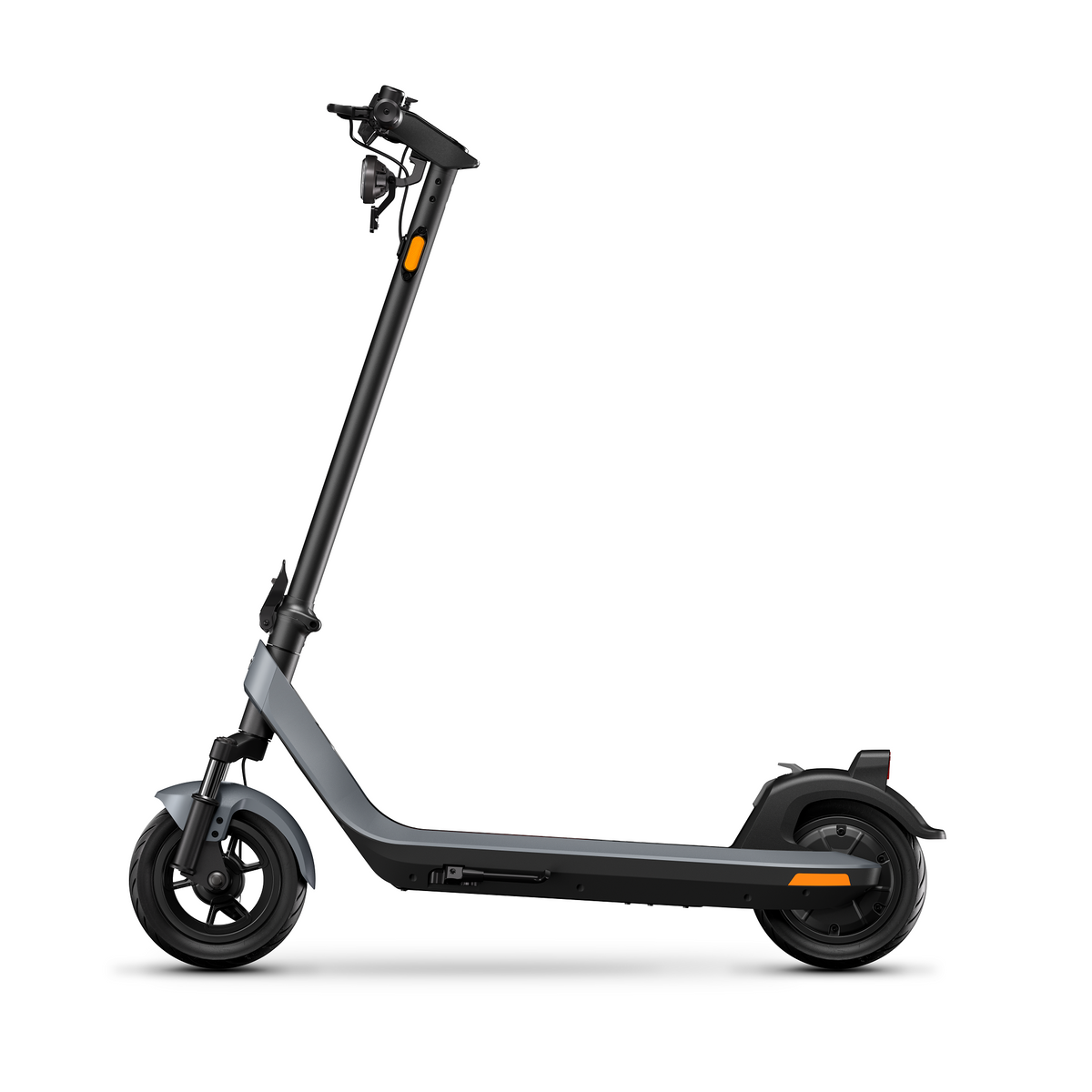 Scooter Eléctrico NIU KQi200P gris, vista lateral - E-Mobility Chile, Las Condes