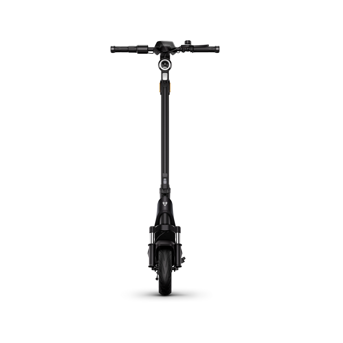 Scooter Eléctrico NIU KQi200P negro, vista frontal - E-Mobility Chile, Las Condes