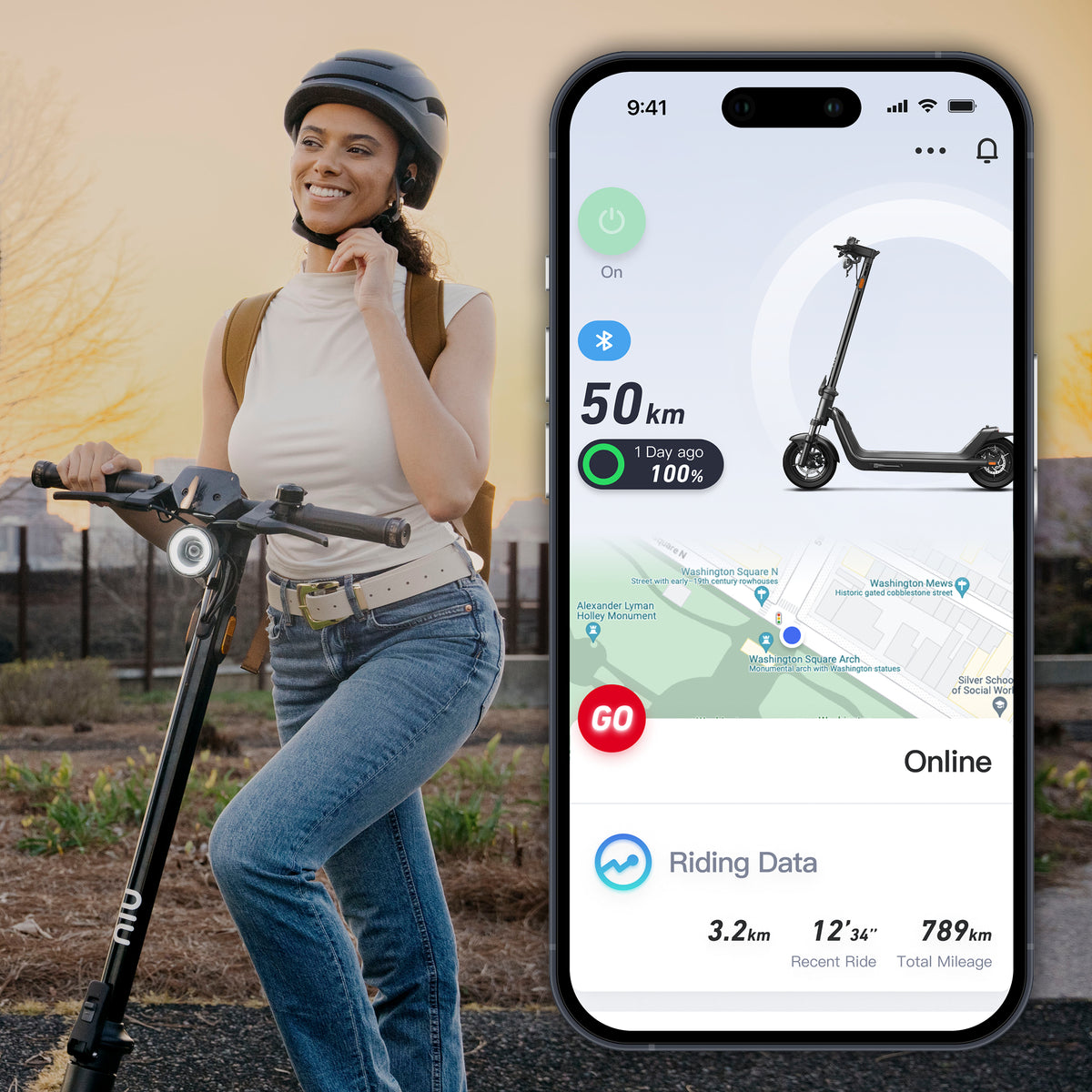 Scooter Eléctrico NIU KQi300P, aplicacion movil - E-Mobility Chile, Las Condes