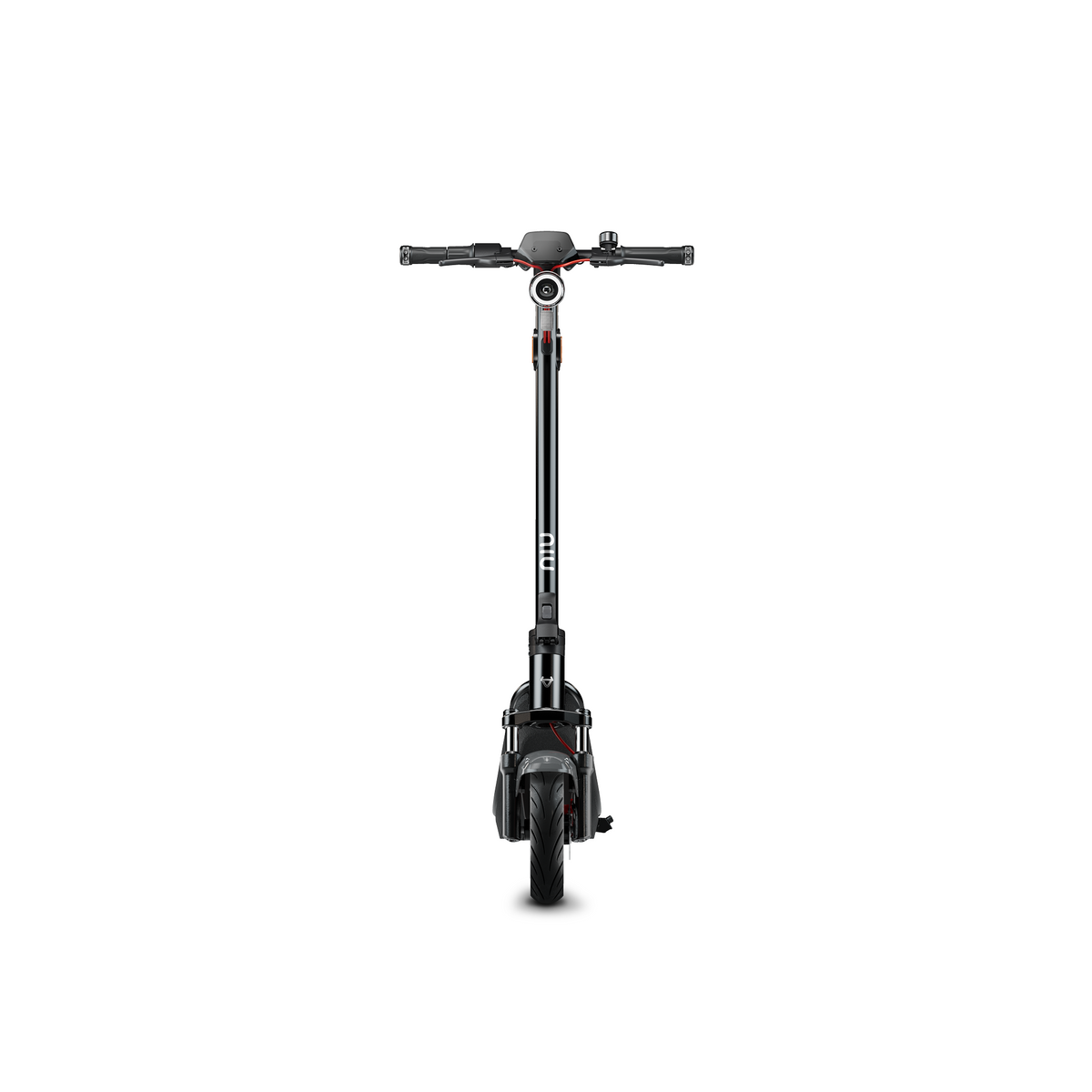 Scooter Eléctrico NIU KQi300X gris, vista frontal - E-Mobility Chile, Las Condes