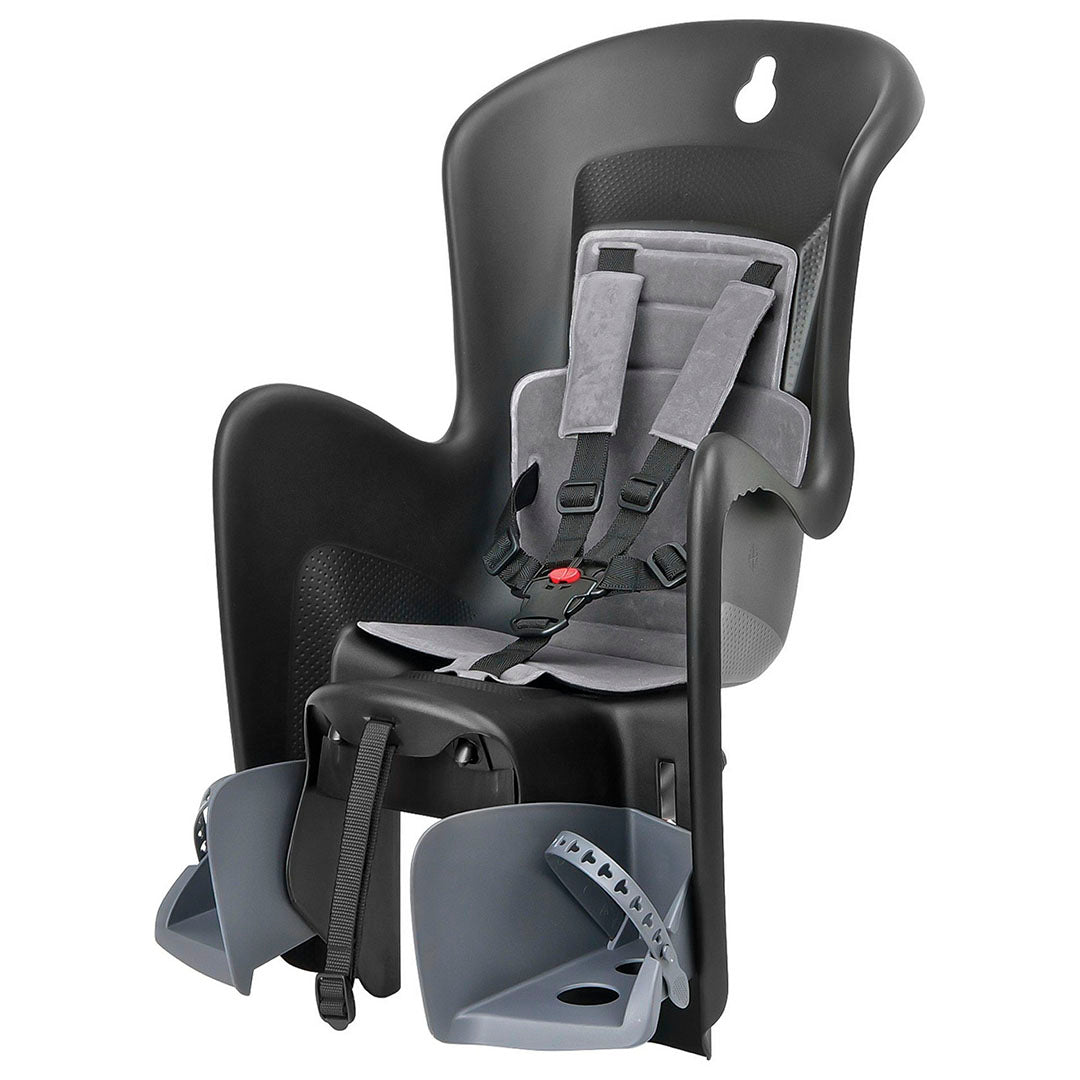 Silla Porta Bebé Polisport Bilby Maxi 29" CFS para Parrilla gris, vista lateral - E-Mobility Chile, Las Condes