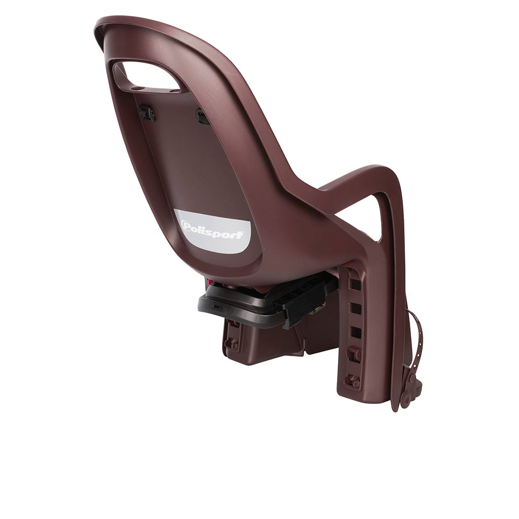 Silla Porta Bebé Polisport Groovy 29" CFS para Parrilla, vista lateral - E-Mobility Chile, Las Condes