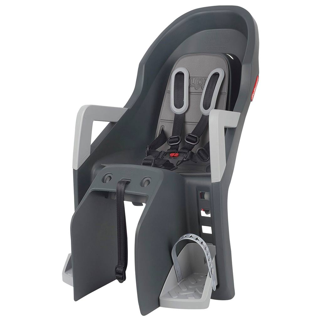 Silla Porta Bebé Polisport Guppy Maxi CFS para Parrilla negro, vista lateral - E-Mobility Chile, Las Condes