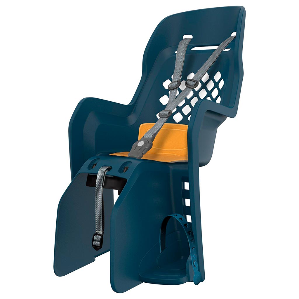 Silla Porta Bebé Polisport Joy 29" CFS para Parrilla amarillo, vista lateral - E-Mobility Chile, Las Condes