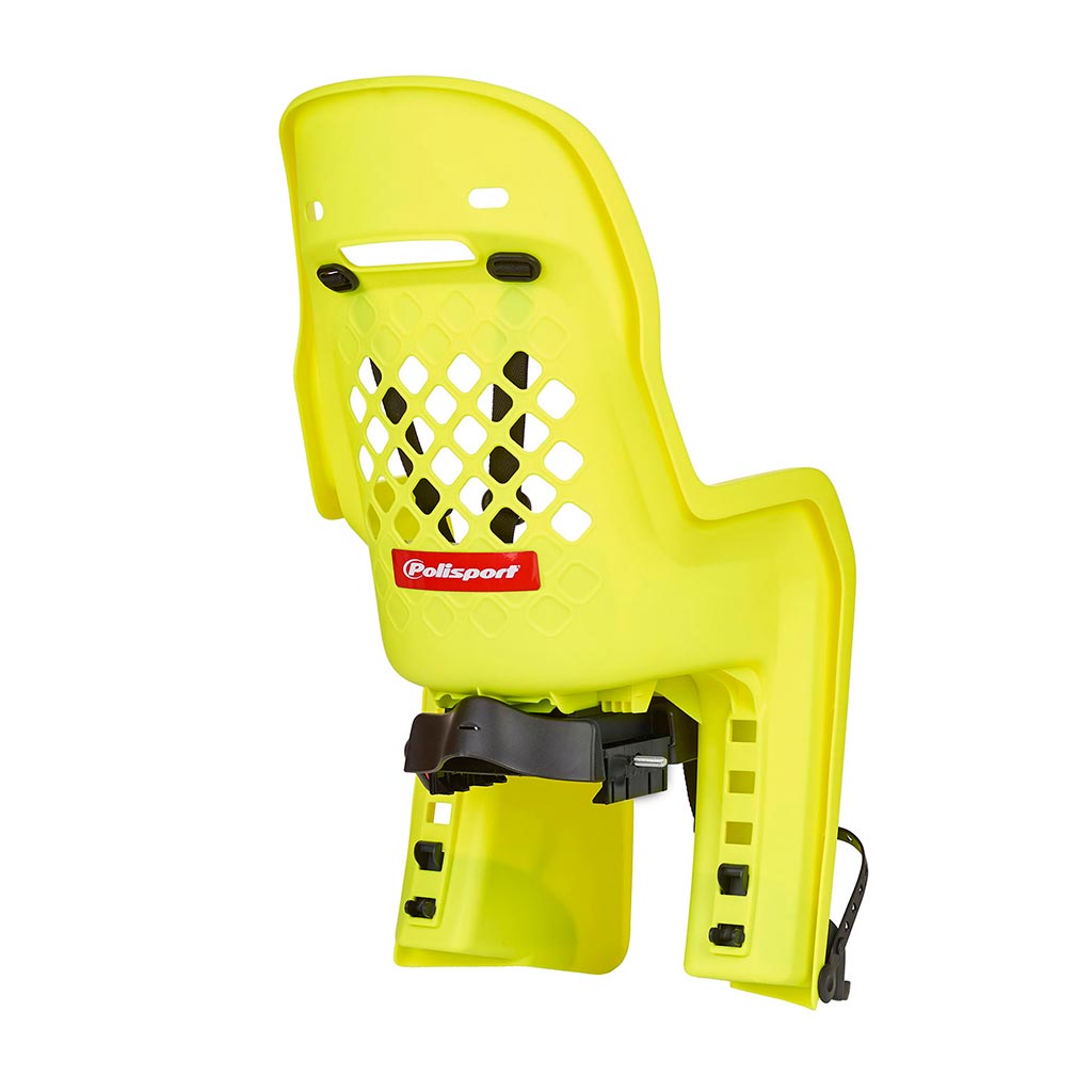 Silla Porta Bebé Polisport Joy 29" CFS para Parrilla gris, vista lateral - E-Mobility Chile, Las Condes