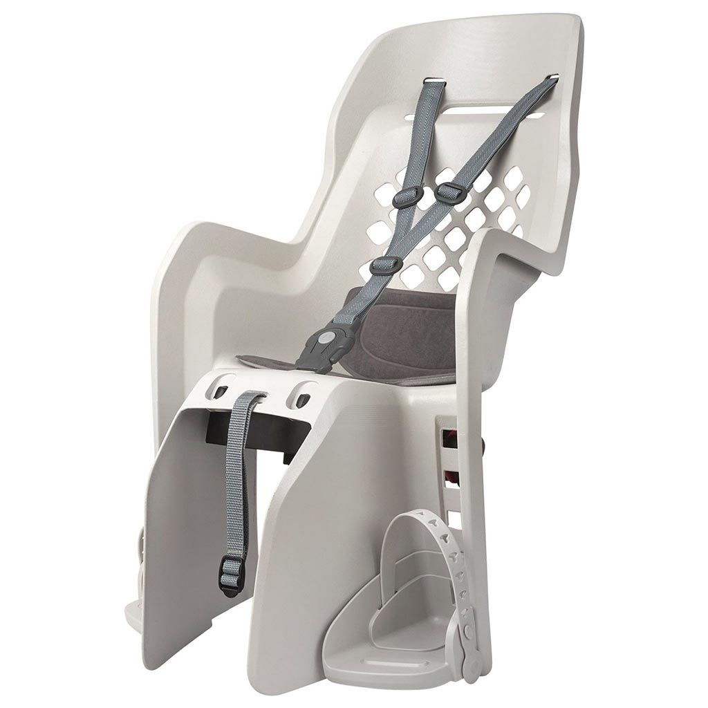 Silla Porta Bebé Polisport Joy 29" CFS para Parrilla gris, vista lateral - E-Mobility Chile, Las Condes
