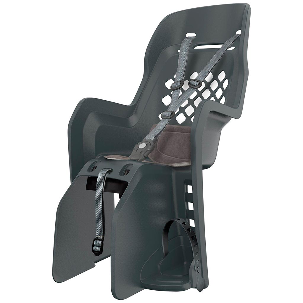 Silla Porta Bebé Polisport Joy 29" CFS para Parrilla negro, vista lateral - E-Mobility Chile, Las Condes