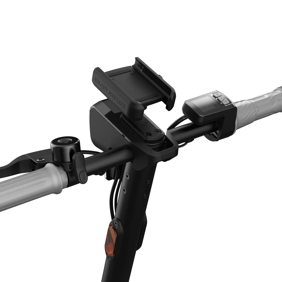 Soporte Celular Scooter NIU KQi100, vista lateral - E-Mobility Chile, Las Condes