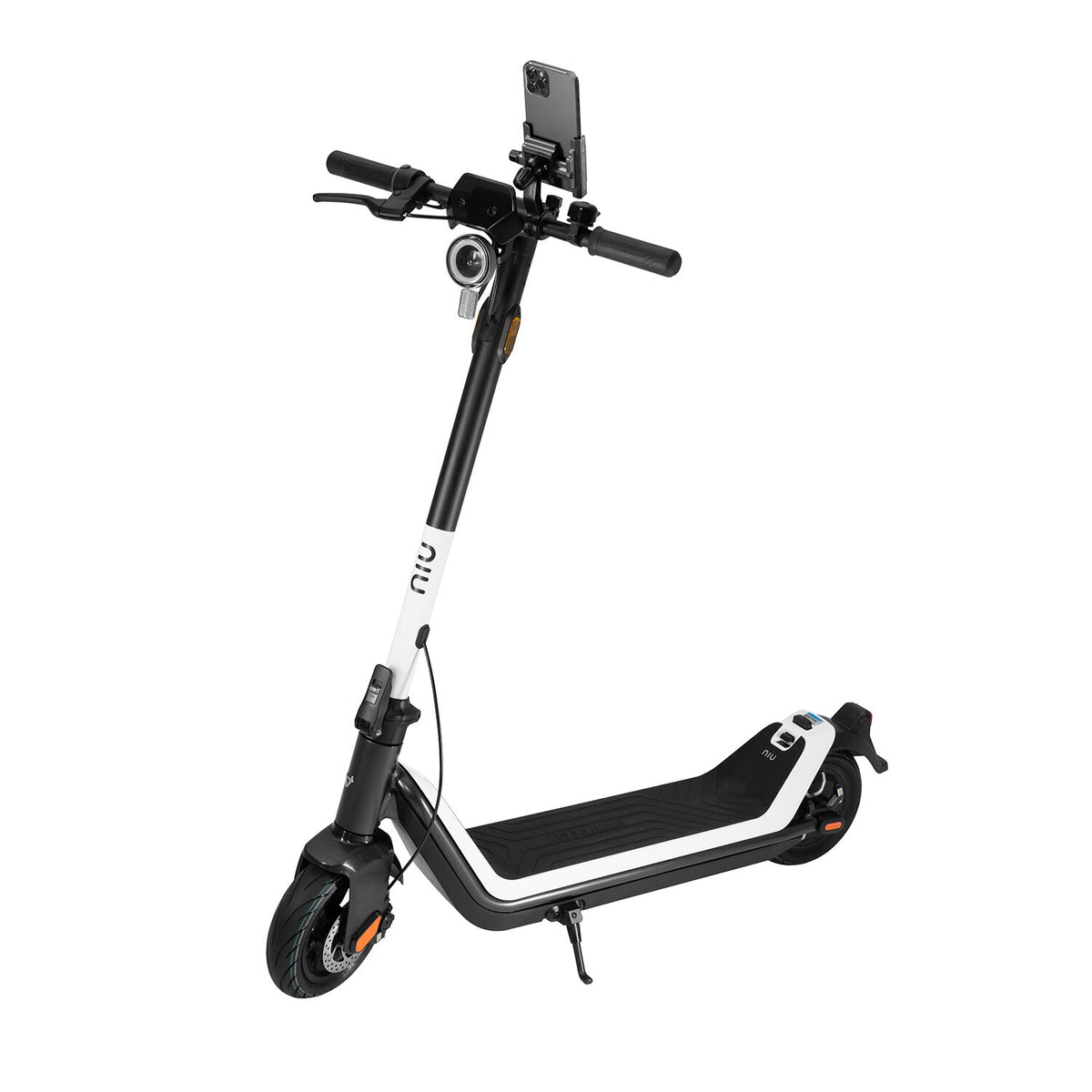 Soporte Celular Scooter NIU, vista lateral - E-Mobility Chile, Las Condes